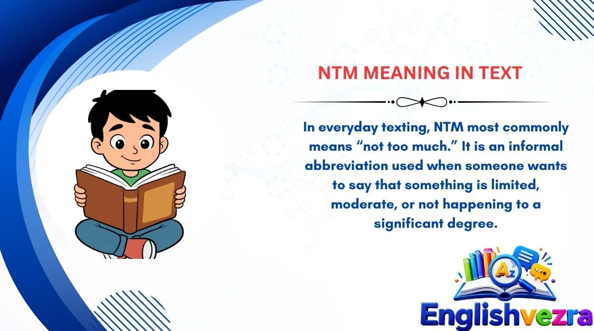 NTM Meaning in Text