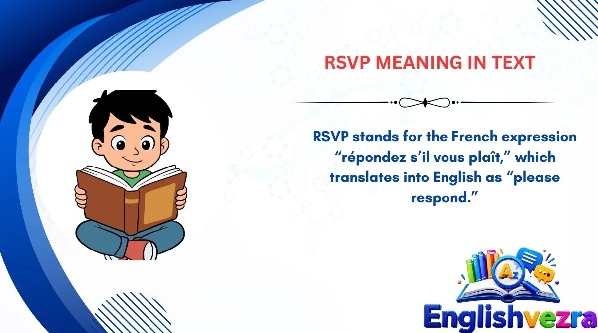 RSVP Meaning in Text