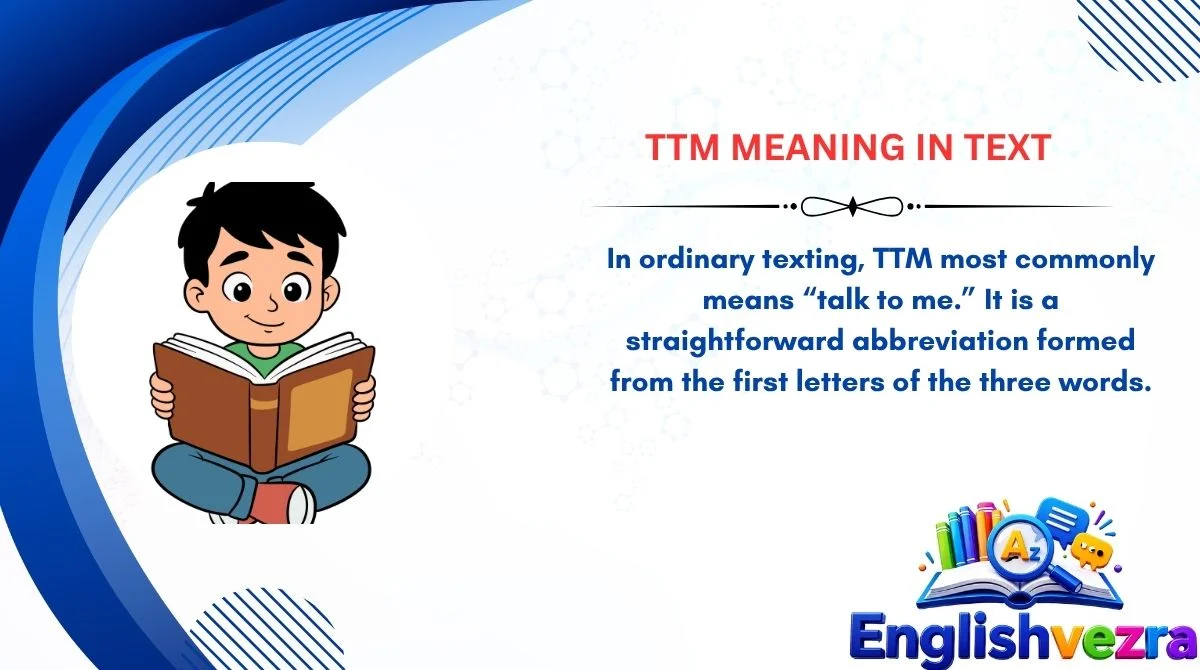 TTM Meaning in Text