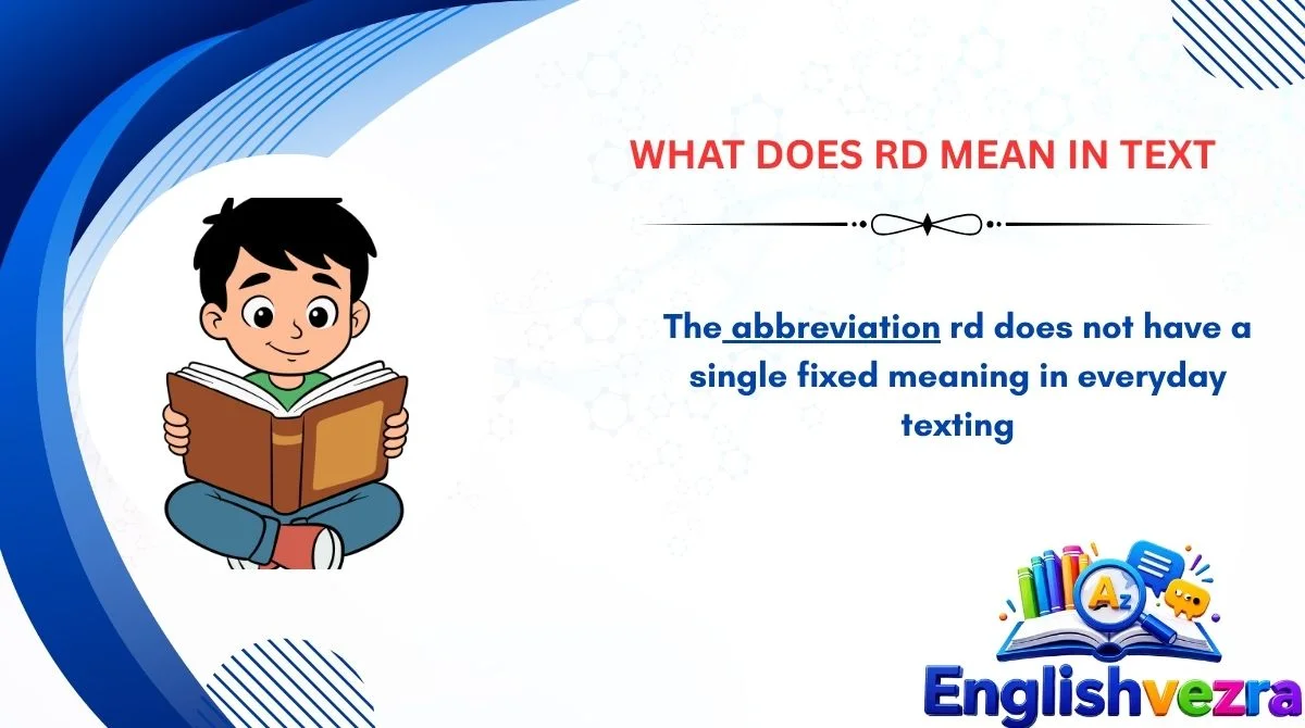 What Does RD Mean in Text