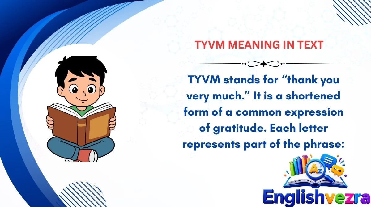 TYVM Meaning in Text