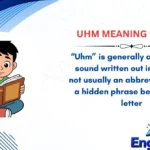 Uhm Meaning in Text