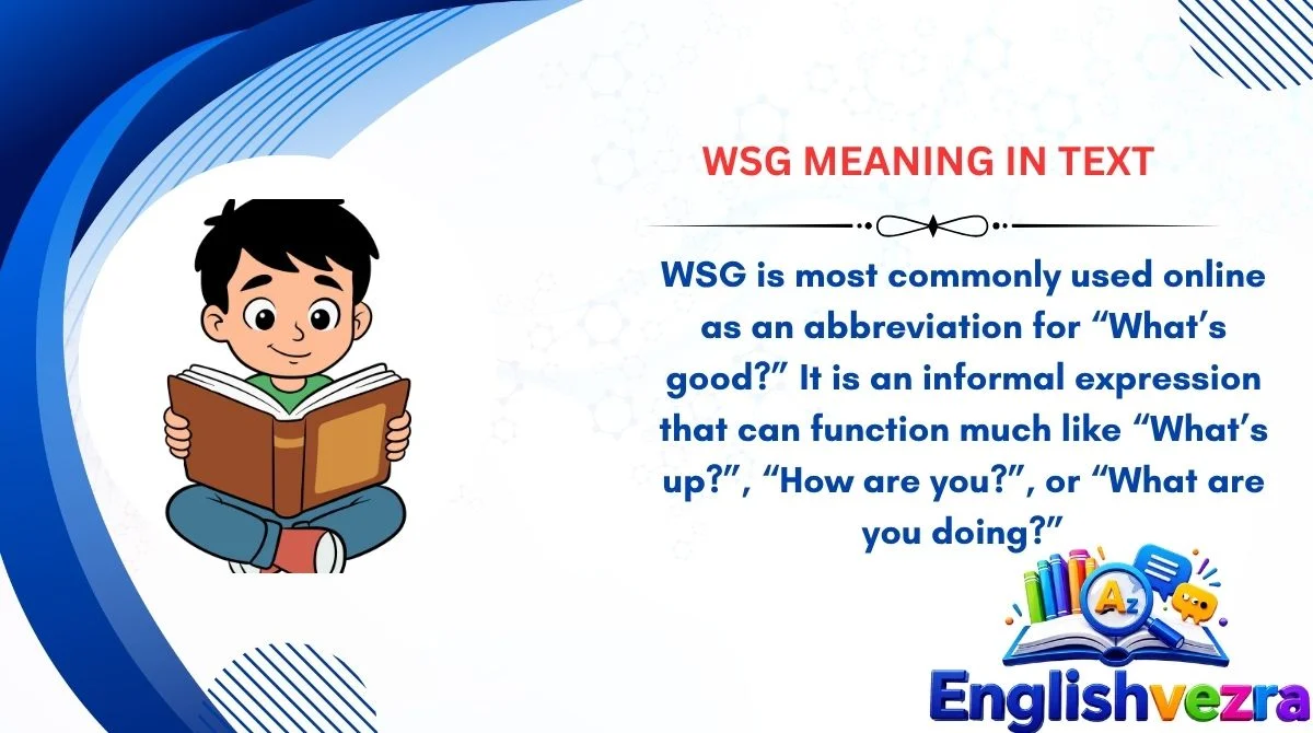 WSG Meaning in Text